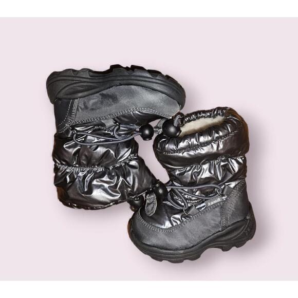 Kamik Winter Boots Size 5 Baby Toddler Silver Metallic - Picture 2 of 13